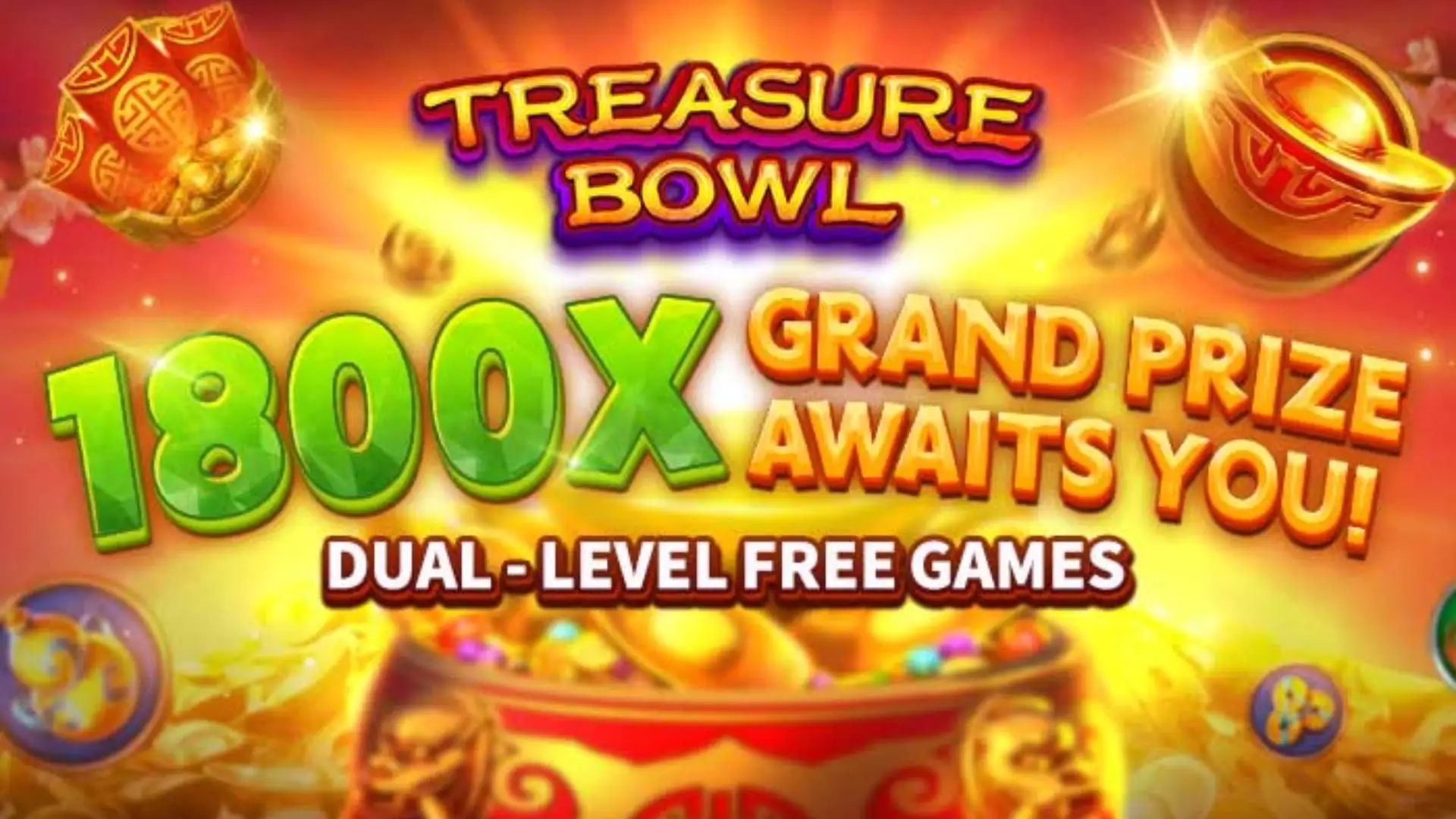 Multiplicadores Treasure Bowl 8888kf - 7777x Máximo com Tigela Dourada